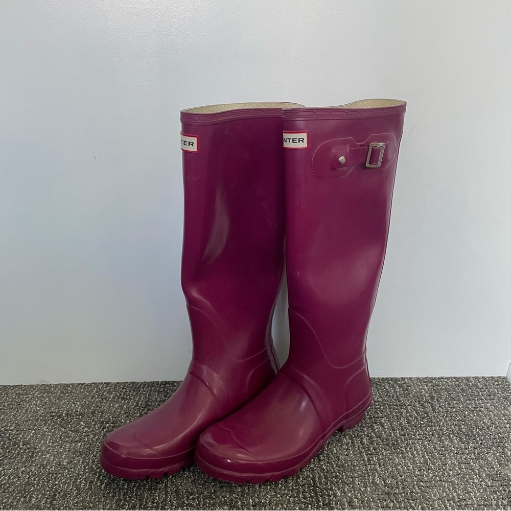 Hunter Women's Winter Rain Boots - Purple